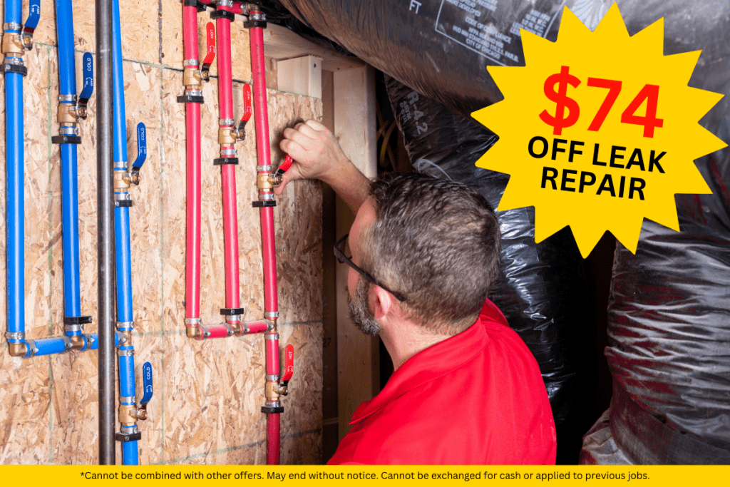 $74 Off Leak Repair