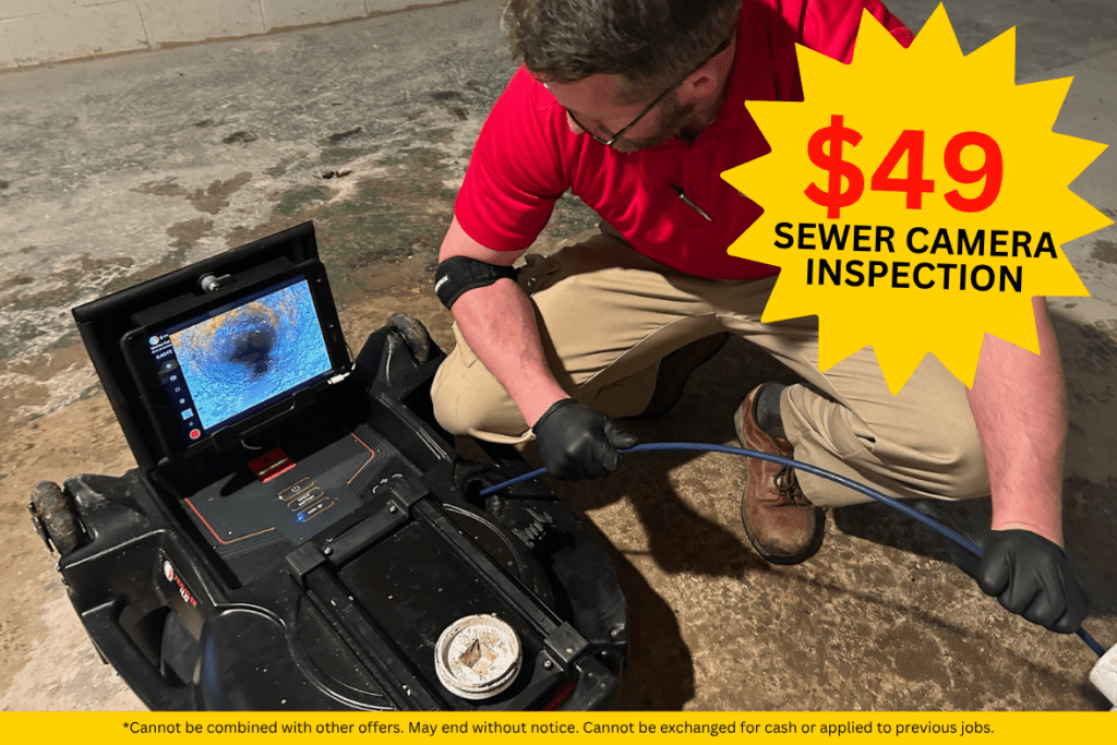 $49 SEWER CAMERA INSPECTION